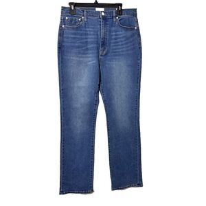 Anthropologie Unpublished Blue Jeans CHLOE‎ High-Rise Slim Boot Women 32